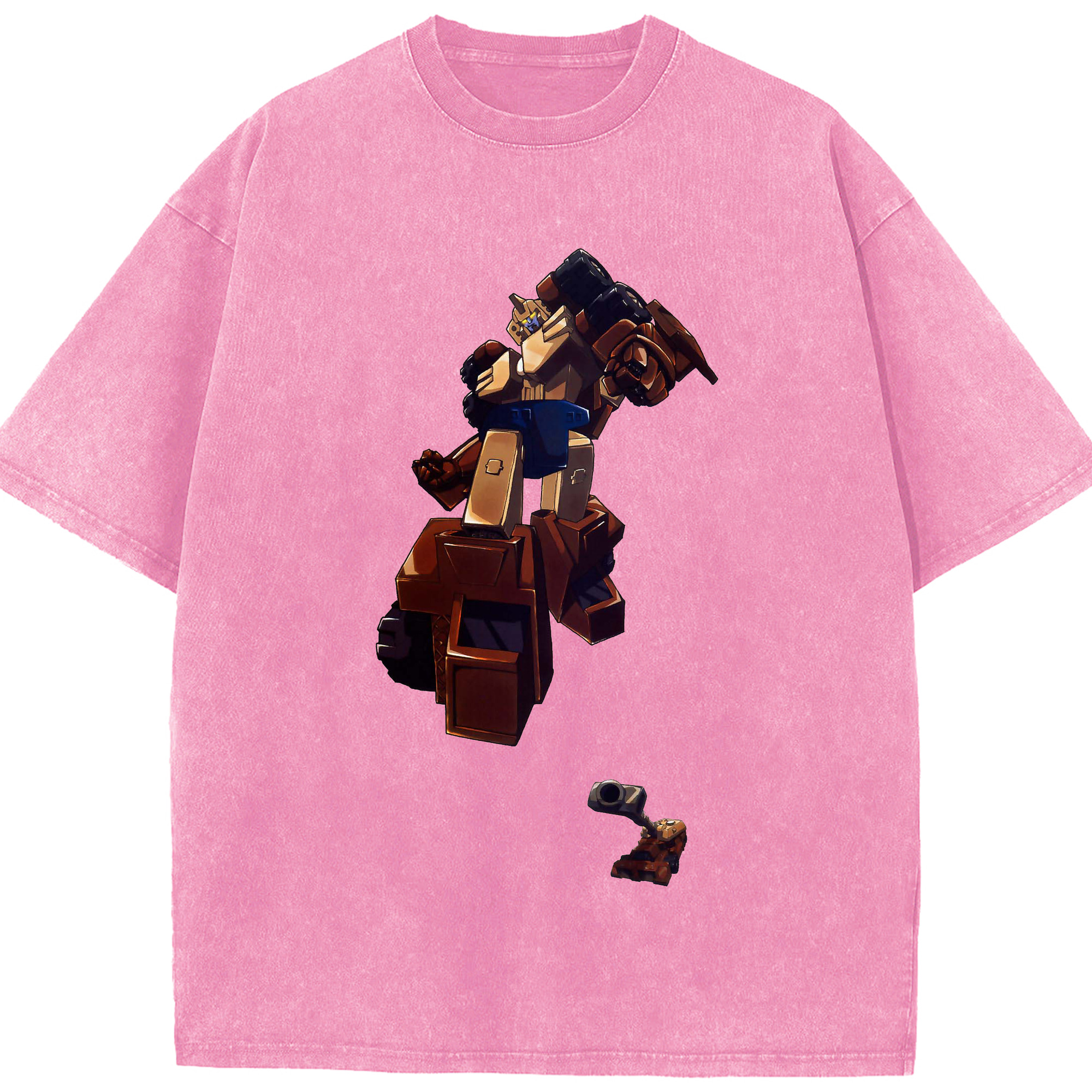 （画像用）  綿100% ヴィンテージ風 半袖Tシャツ（フロントプリント）
